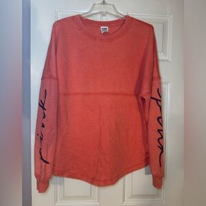 Victoria’s Secret PINK orange graphic sweatshirt